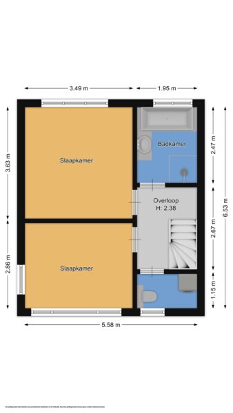 van linschotenstraat 26, bussum – plattegrond 3