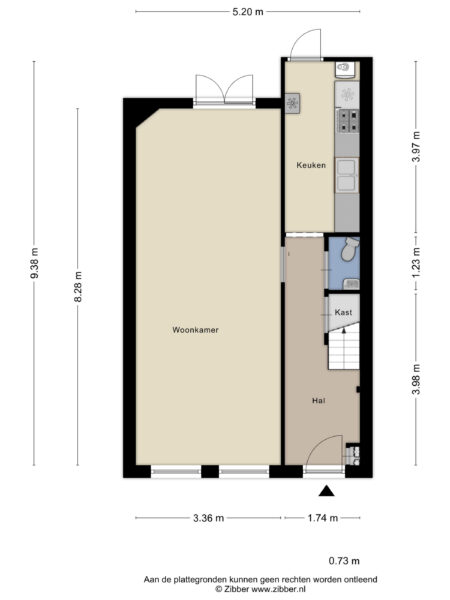 spionkopstraat 54, haarlem – plattegrond 4