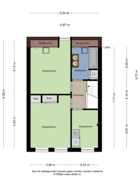 spionkopstraat 54, haarlem – plattegrond