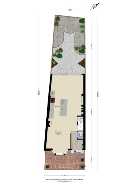 ooievaarstraat 23, haarlem – plattegrond