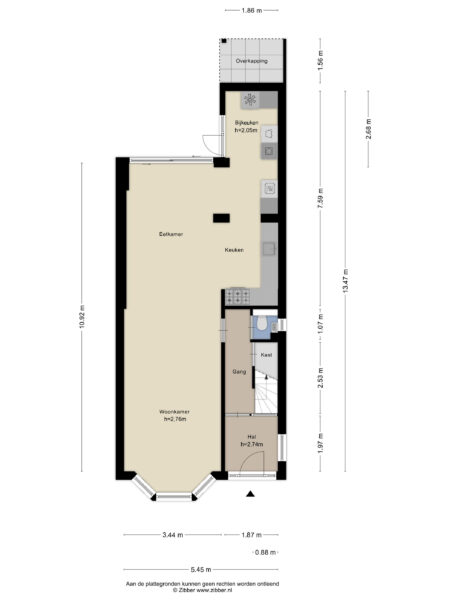 regentesselaan 14, haarlem – plattegrond