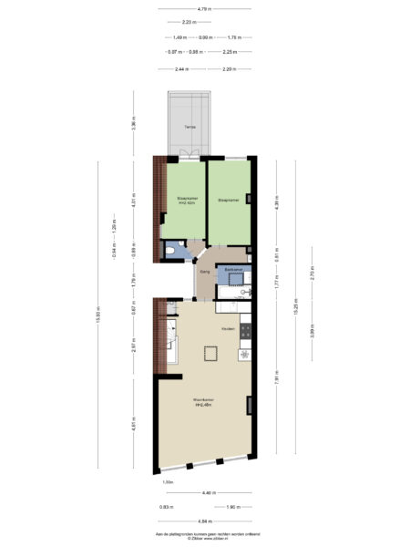 riviervismarkt 11b, haarlem – plattegrond